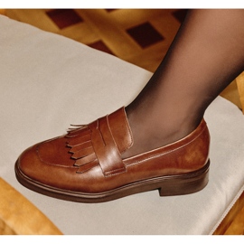 Marco Shoes Loafersy Fallon brązowe 1