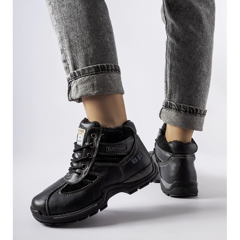 Czarne zimowe workery Falla 2