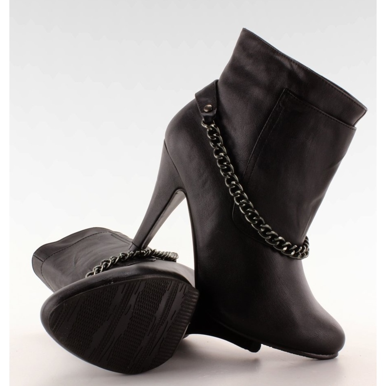 Botki łańcuch 2010-3 Czarne 1