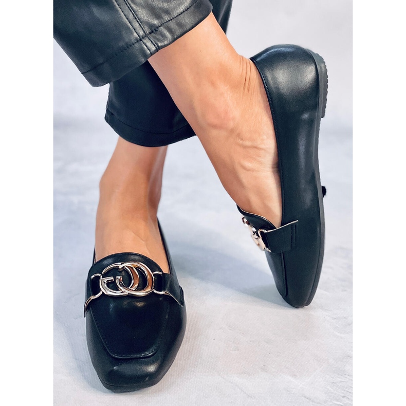 Mokasyny damskie Elisa Black czarne 1