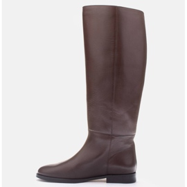 Marco Shoes Oficerki Marley Szerokie brązowe 1