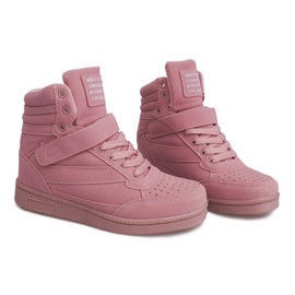 Sneakersy Na Koturnie XW33268 Różowy różowe 3