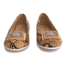 Balerinki Z Kokardką LU17 Beżowy 1