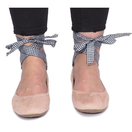 BM Różowe balerinki z kokardką Acro 1