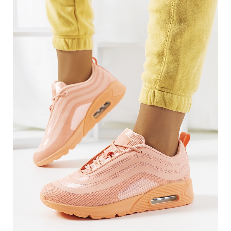 Pomarańczowe obuwie sportowe V0270-1 1