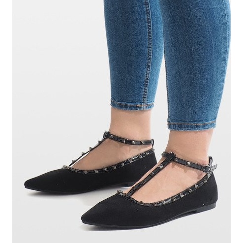 Czarne balerinki 127-13 1