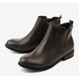 Szare botki ocieplane na suwak Simplegleam 1