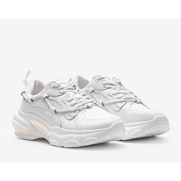 Białe trampki sneakersy Allie 1