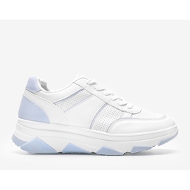 Biało niebieskie sneakersy Julissa białe 1