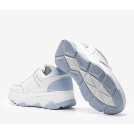 Biało niebieskie sneakersy Julissa białe 2