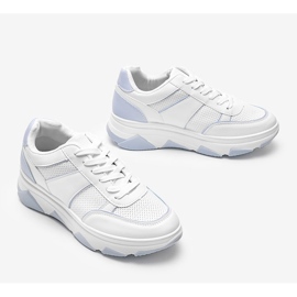 Biało niebieskie sneakersy Julissa białe 3