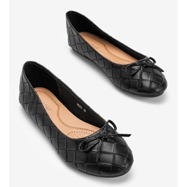 Czarne plecione balerinki Kaiden 1