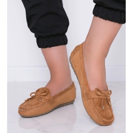 Brązowe mokasyny z kokardką Deonte 1