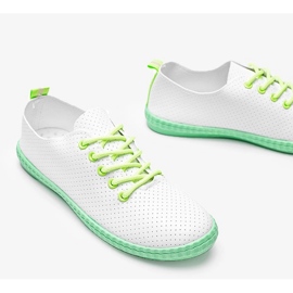 Białe tenisówki ażurowe Let me 1