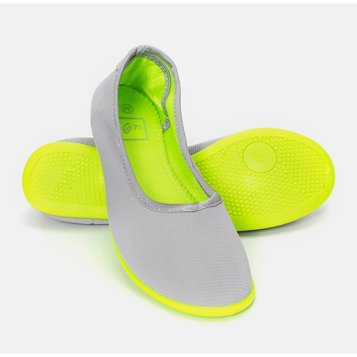 Szaro zielone balerinki dziecięce Geneseo szare 1