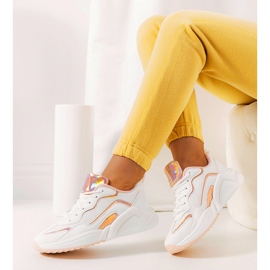 Białe holograficzne sneakersy Ingram 1