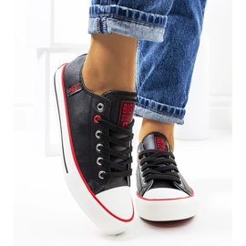 Czarne trampki damskie Big Star JJ274129 1