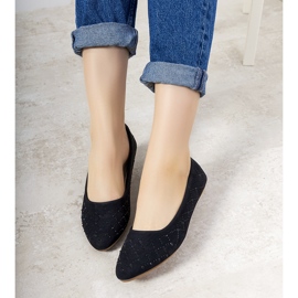 Czarne baleriny damskie Kaila 1