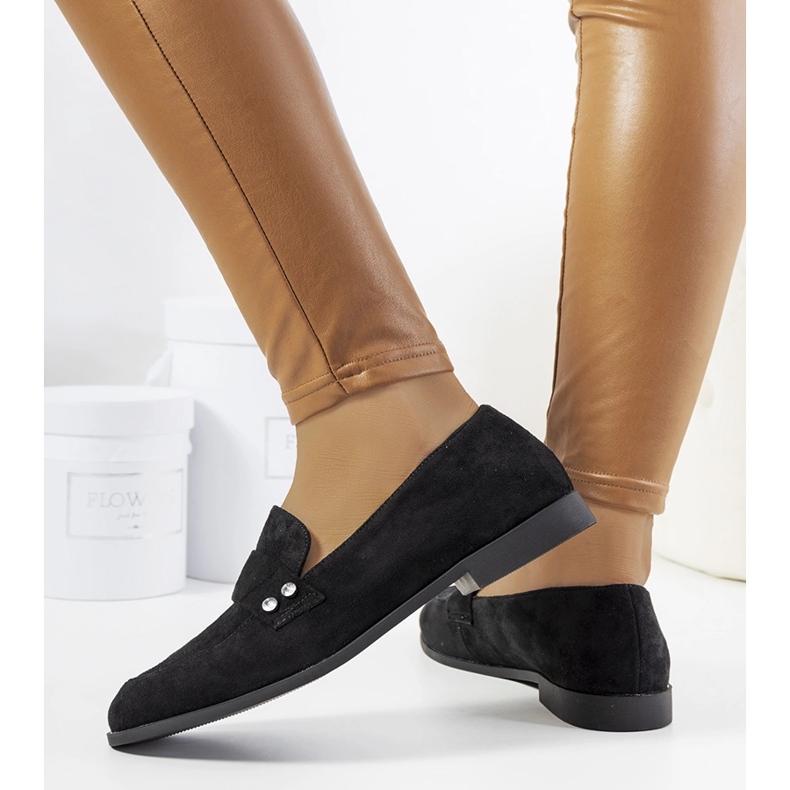 Czarne mokasyny Fioretta 1