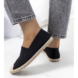 Czarne espadryle damskie Dean 1