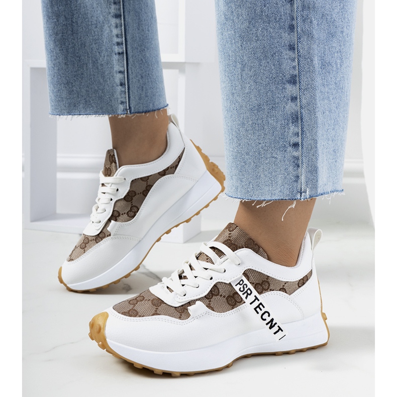Białe sneakersy damskie Bommel 1
