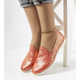 Czerwone mokasyny damskie Girvan 1