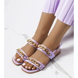 Fioletowe sandały z łańcuchami Withers 1