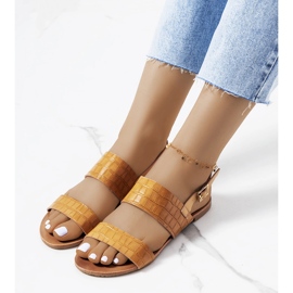 Brązowe sandały damskie Chinn 1