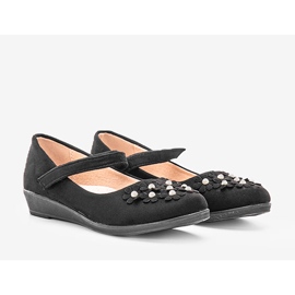 BM Czarne balerinki dziecięce Holanti 1