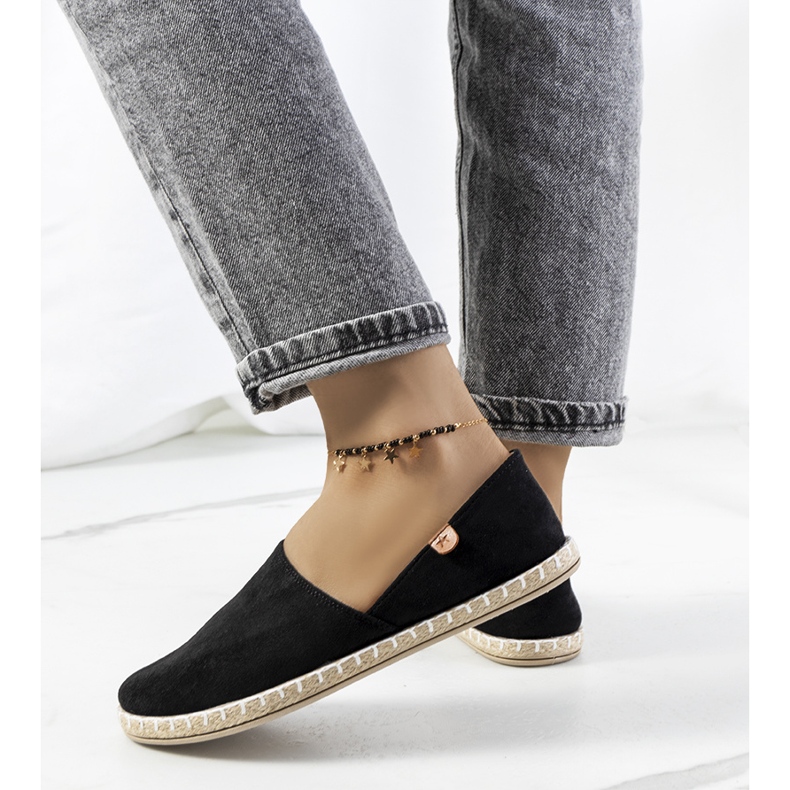 Czarne espadryle damskie Jacquet 1