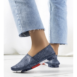 BM Granatowe mokasyny Lulu niebieskie 1