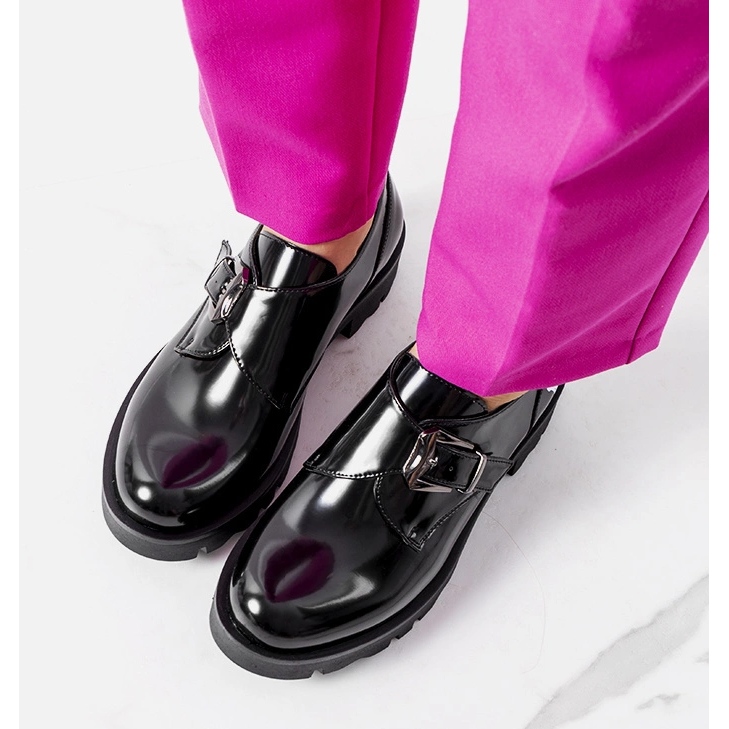 Czarne półbuty Lens 1