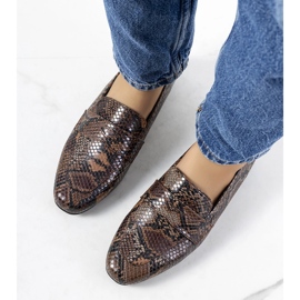 Brązowe mokasyny Snakes 1