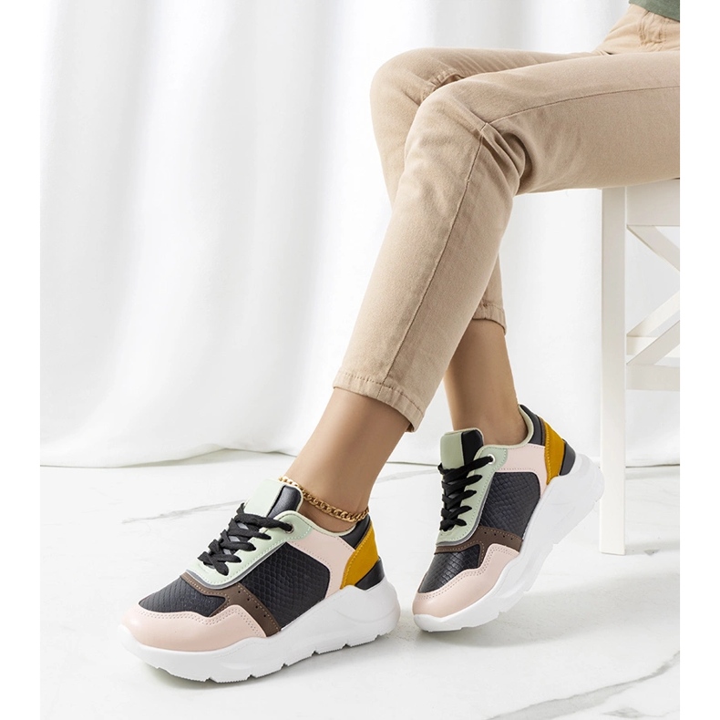 Czarne sneakersy damskie Pottin 1