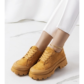 Brązowe sneakersy na platformie Dearth 1