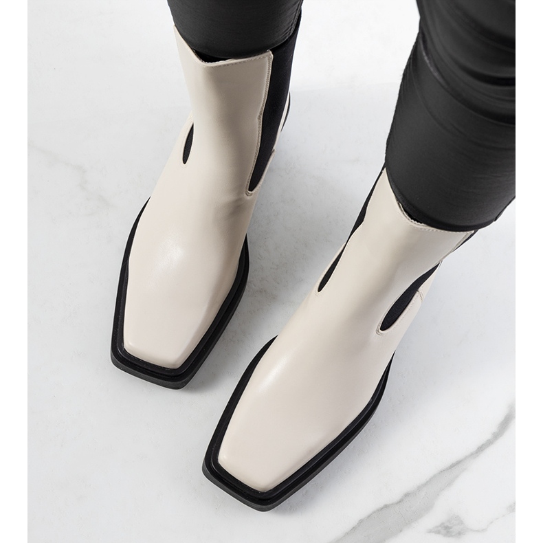 Beżowe botki Maret beżowy 2