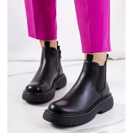PA1 Czarne botki typu glany Cromer 1