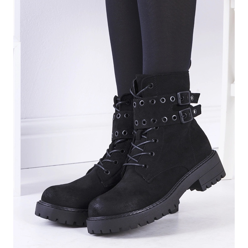 Czarne traperki Fallkirk 1