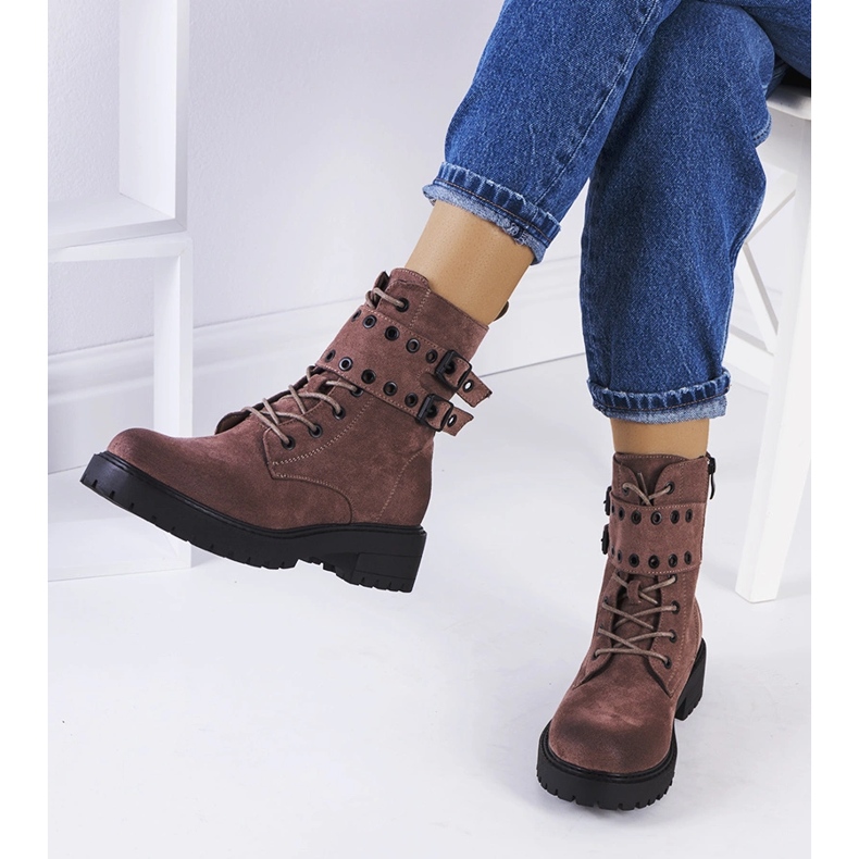 Brązowe traperki Fallkirk 1