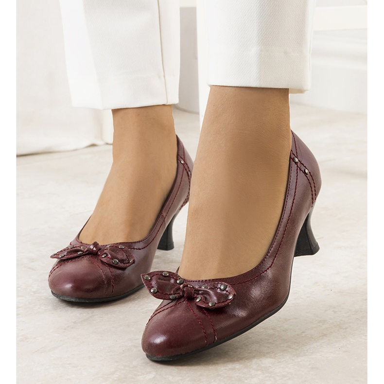 Czerwone czółenka z kokardką Repina 1