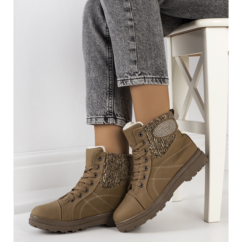 Zielone botki ocieplane Wilkins 1