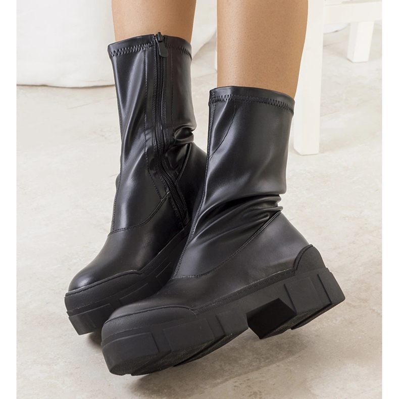 Czarne botki damskie Darlen 1