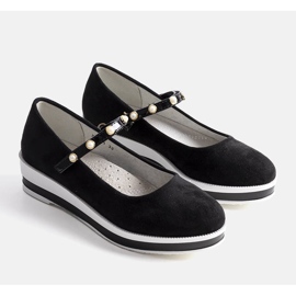 BM Czarne baleriny dziecięce Renate 2