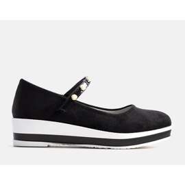 BM Czarne baleriny dziecięce Renate 1