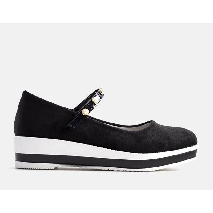 BM Czarne baleriny dziecięce Renate 1