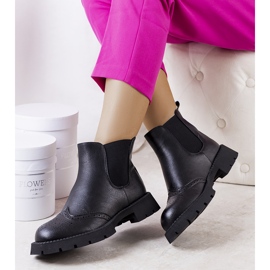 BM Czarne sztyblety na masywnej podeszwie Lucero 1