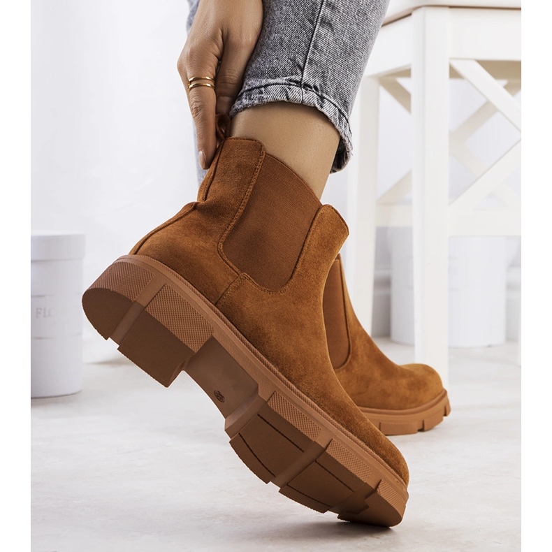 Brązowe botki damskie Correa 1