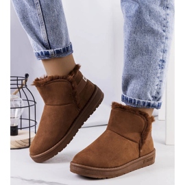 Big Star Brązowe śniegowce z futerkiem KK274620-802 1