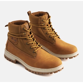 Camelowe trapery męskie Big Star KK174203 brązowe 1