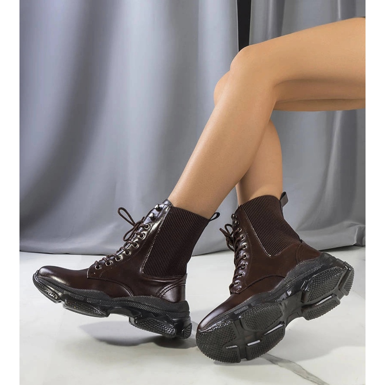 Brązowe botki Sedile 1